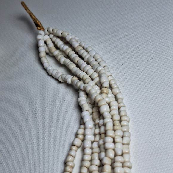 Handmade Multi Strand Glass Bead Bohemian Necklace - Picture 7 of 8